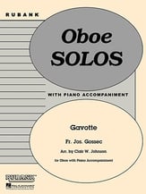 GAVOTTE OBOE SOLO cover